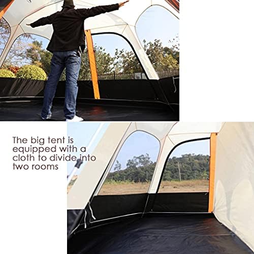 YXCKG 6 Person Tent Pop Up Tents for Camping, Automatic Portable Tent with Aluminum Poles, Easy Setup Family Camping Instant Tent Waterproof for Outdoor Hiking Beach (Color : Brown) - Image 5