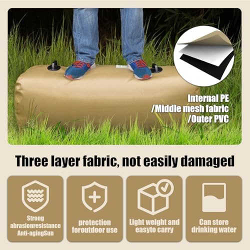 Drinking Water Storage Container,25/50/100gal Portable Water Storage Bladder, RV Foldable Water Tank, Can Be Used for Storing Drinking Water, Camping, Traveling, Wilderness Survival Patrols, Etc. - Image 3