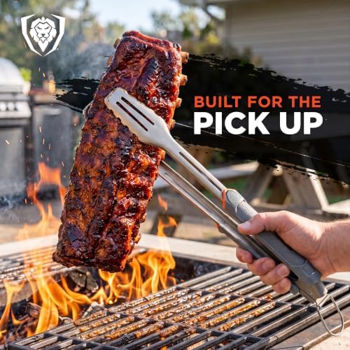 Dalstrong 16" Locking BBQ Tongs - Titanium Nitride Stainless Steel - Image 3