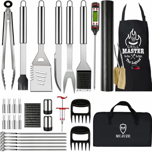 MUJUZE BBQ Grill Accessories Set for Ourdoor,Grilling Set for Men by MUJUZE