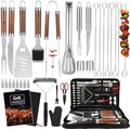 Yoehka BBQ Grilling Accessories Set, 34Pcs Heavy Duty Grill Tools, Brown by Yoehka