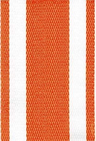 Lawn Chair USA Replacement Lawn Chair Webbing - Webbing for Lawn Chairs, Beach and Camping. UV-Resistant Webbing Strap Made with Durable Polypropylene (2 1/4" x 50', Orange and White Stripe)