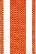 Lawn Chair USA Replacement Lawn Chair Webbing - Webbing for Lawn Chairs, Beach and Camping. UV-Resistant Webbing Strap Made with Durable Polypropylene (2 1/4" x 50', Orange and White Stripe)