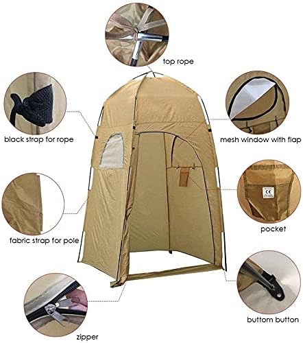 Changing Room Privacy Tent, Instant Portable Outdoor Shower Room, Camp Toilet, Foldable Rain Shelter for Camping & Beach – Lightweight & Sturdy, Easy Set Up with Carrying Bag - Image 3