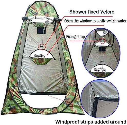 Pop Up Privacy Shelters Tent ? Instant Portable Outdoor Shower Tent, Camp Toilet, Changing Room, Rain Shelter ? for Camping and Beach ? Easy Set Up, Foldable with Carry Bag - Image 3