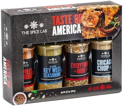 The Spice Lab Taste of America Gourmet Spice Set, BBQ and Grilling Kit by TheSpiceLab