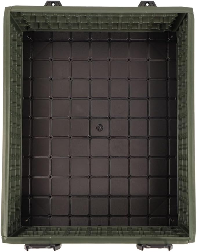 YakAttack ShortStak Upgrade Kit for BlackPak Pro - Ranger Green | 13" x 16" Kayak Crate System | Stackable Gear Storage Add-On with GridLoc Panels, Hinges, & Latches | Fishing Organization Accessory