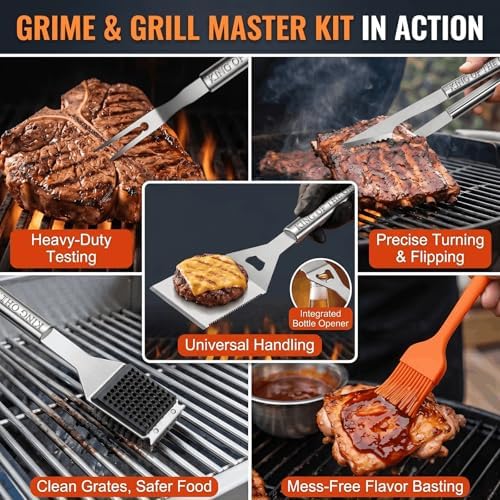 Personalized Gifts for Men, BBQ Accessories Grilling Tools Set - Image 7