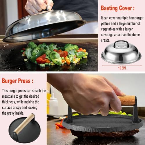 N NOBLE FAMILY 38PCS Griddle Accessories Kit, Professional Grill Tools Set - Image 2
