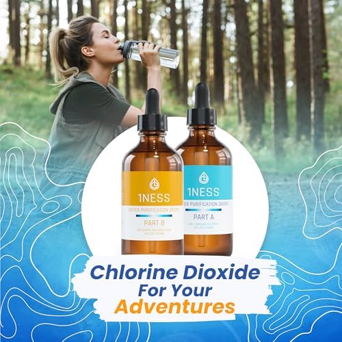 1ness Chlorine Dioxide Kit | 2 Part Liquid Classic 1:1 Set | Citric Acid 50% : Sodium Solution 28% | 1x 4oz Solution A + 1x 4oz Solution B - Image 2
