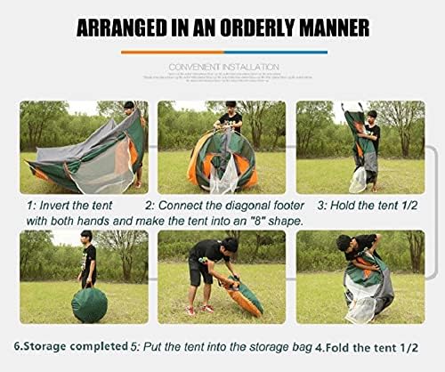 LUSTAR 1~2 Person Automatic Pop Up Outdoor Family Camping Tent Easy Open Camp Tents Ultralight Instant Shade Portable Free Construction - Image 4