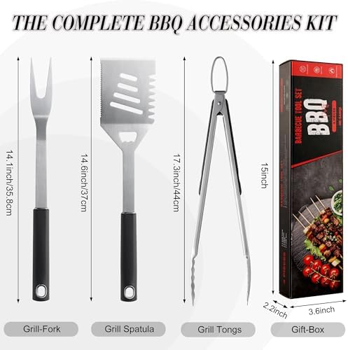 Griddle Accessories Kit - Heavy Duty Grill Tools Set, Grilling Accessories - Image 2