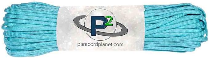 Paracord Planet Solid Color 550lb Paracord – 7 Strand Type III Nylon Cord for Indoor and Outdoor Tasks – Turquoise (1,000 ft)