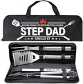Step Dad Gifts, Gift for Stepdad from Step Daughter on Christmas Grilling Accessories, Heavy Duty Stainless Steel Grill Set BBQ Grill Tools for Outdoor Grill with Aluminum Case, Camping Grill Utensils by Unknown