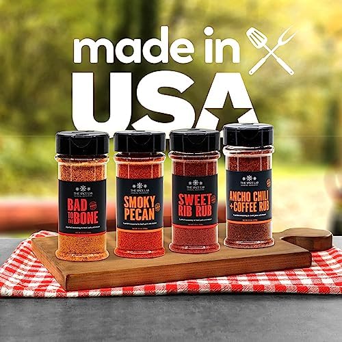 The Spice Lab Grilling Spices and Seasonings Gift Set Kit, 4 BBQ Rubs - Image 4