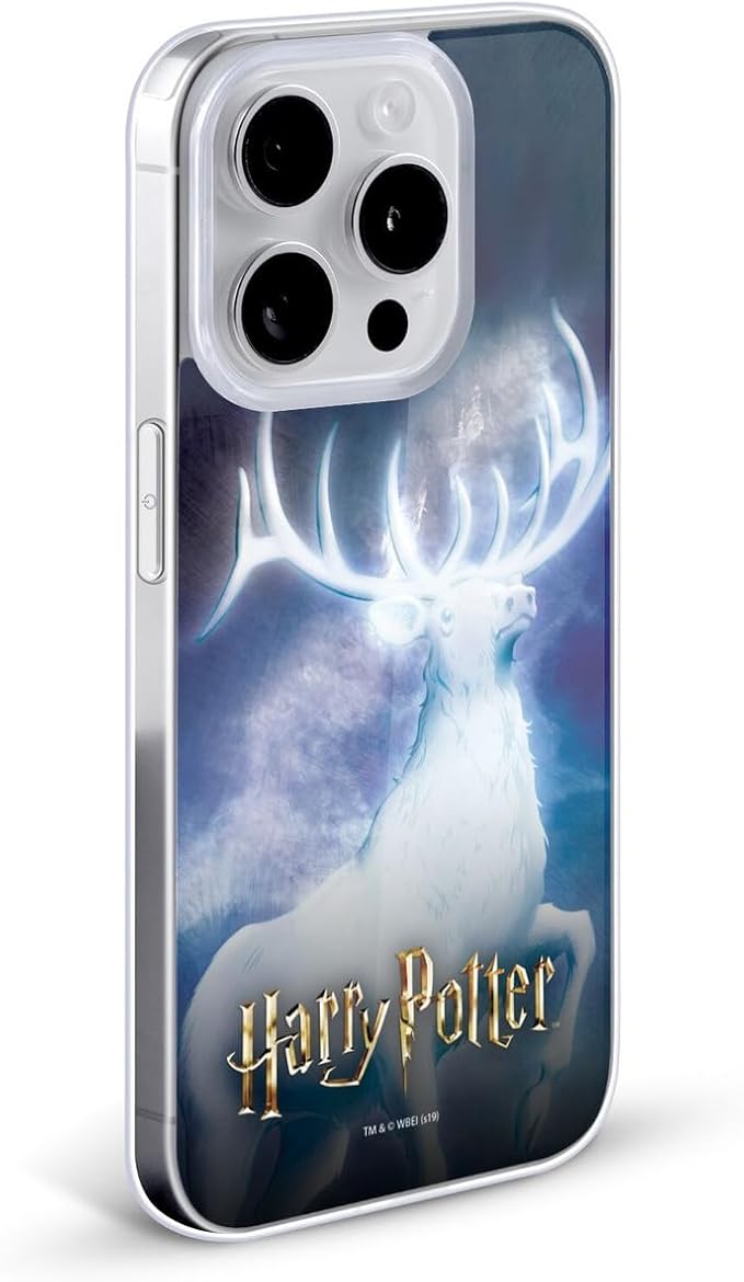 Head Case Designs Officially Licensed Harry Potter Stag Patronus Prisoner of Azkaban II Gel Case [Military Grade Protection] Compatible with Apple iPhone 7/8 / SE 2020 & and Compatible with MagSafe
