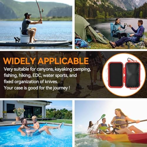 HERCHR Dry Box Outdoor Waterproof Airtight Storage Case Hard Shell Wet Dry Box Carry Box Tackle Organization for Camping, Fishing - Image 3