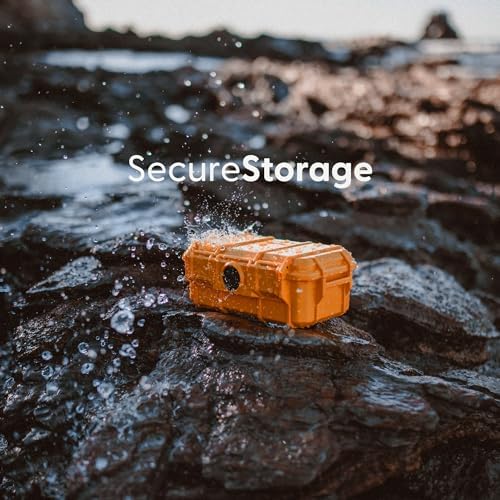 Evergreen Dry Box Tech Organizer – For Camera, Cables, Hard Drives, Memory Cards, Keys, Compatible with GoPro, Airtags (Large, Rubber Boot, Clear) - Image 3