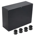Junction Box IP65 Waterproof ABS Plastic Electrical Project Case Power Junction Boxes, Project Box with 4 PCS M16 Cable Glands 11.42x8.27x3.94 inch (290 x 210 x100 mm)
