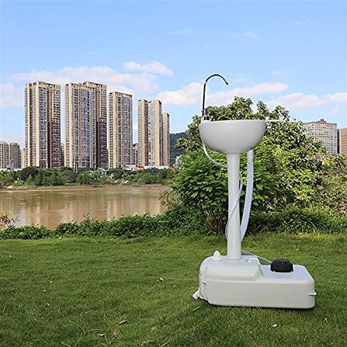 Combo Outdoor Dressing Tent with Portable Camping Sink Hand Wash Station Basin for RV,Outdoor,Indoor, HDPE - Image 7