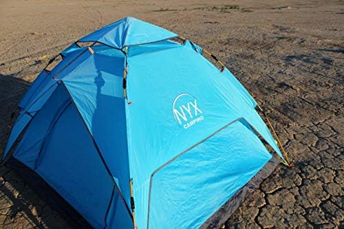 Nyx Camping 3-4 Person Easy Pop Up Waterproof Quick Pitch Tent with Rainfly by Unknown