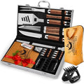 RINPIR 21pcs BBQ Grill Accessories Set with 21” Reusable Meat Blanket Brown by RINPIR