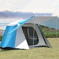 YXCKG Automatic Camping Outdoor Pop-up Tent, Portable 4-6 Person Family Camping Instant Tent-Ultra Large Waterproof Dome Tent with Porch, Easy Setup with Large Mesh for Ventilation (Color : Blue) by Unknown