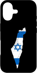 Israel National Flag Distressed Map Case for iPhone 17