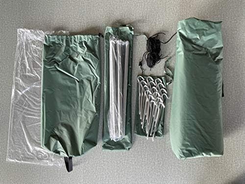 4 Person Tent for 4 Season Grey Ultralight 15D Nylon Teepee Hot Tent with Fire Retardant Stove Jack with 2 Doors - Image 7