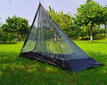 Tipi Tent Half Pyramid Mesh 2-4 Person Hot Teepee Tent with Fire Retardant Stove Jack for Flue Pipes 2 Person Mesh by Unknown