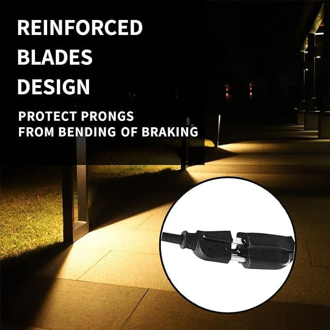 Indoor Outdoor Extension Cord Weatherproof, UL Certified, 10 Gauge 10FT Black 3 Prong Heavy Duty, 10/3 SJTW 15A Power Cord for Outdoor Lights, Appliances, Lawn