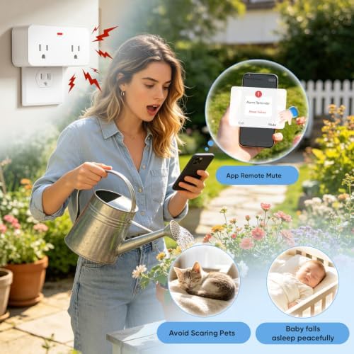 Power Failure Alarm WiFi, Freezer Outlet Alarm Power Loss, App Remote Mute - Image 2