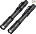 Pen Flashlight,2PCS Led Pen Light Flashlights with Clip,Mini Pocket Flashlight Small Penlight Inspection Flashlight