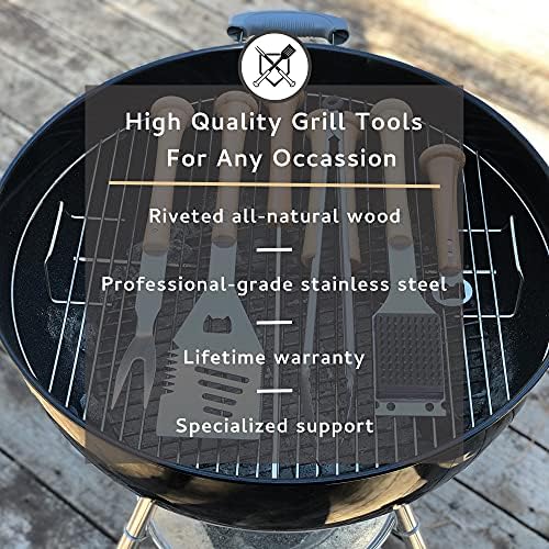 Baseball BBQ | 'Slider' Multi-Tool Spatula | BBQ Grilling Accessories & Utensils for Baseball Fans| Unique Wooden Bat Handle & Quality Stainless Steel Design | Ideal Gift for Dads or Grill Master - Image 5
