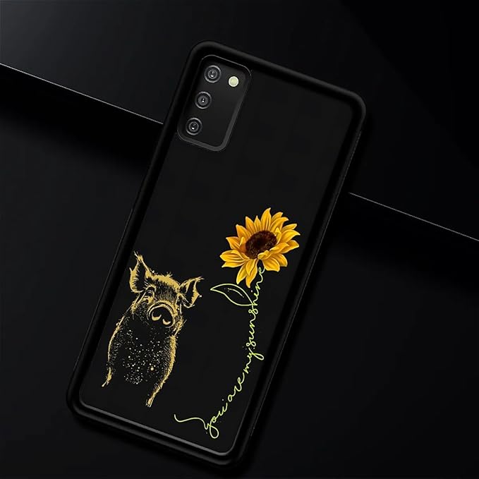 for Samsung Galaxy S20 FE Case, Pig Sunflower Yellow Sunshine Pattern Graphic Design Girl Boy Soft Silicone Hard Acrylic Shock Protection for Samsung Galaxy S20 FE