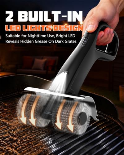 PUNOLAZY Electric Grill Brush for Outdoor Grill Cordless BBQ Brush - Image 5