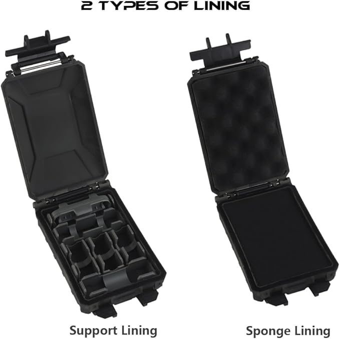 WoSporT Tactical Modular Battery Storage Organizer, MOLLE Military Hunting Vest Carry 18650/AAA/CR123A/18350 Battery Box Holder Case