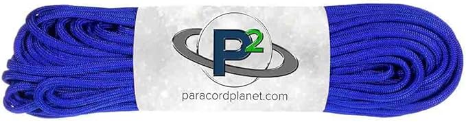 Paracord Planet Solid Color 550lb Paracord – 7 Strand Type III Nylon Cord for Indoor and Outdoor Tasks – Electric Blue (100 ft)