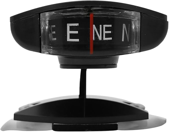 Outanaya Compact Car Compass with Suction Cup and Adhesive Base Auto Navigation Ball for Dashboard Windshield Vehicle Direction Practical Automotive Accessory Present