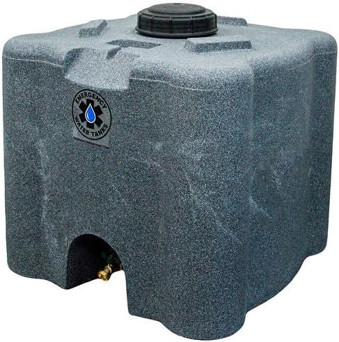 30 Gallon Stackable Emergency Water Storage Tank – Heavy-Duty Water Barrel for Long-Term Drinking Water or Preparedness (Granite) - Image 2