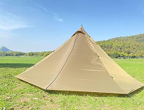 2 Person Tent for 4 Season Ultralight Teepee Hot Tent with Fire Retardant Stove Jack One Doors by Unknown