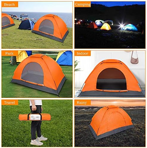 Ochine 1/2/4 Person Camping Tent Family Tents Pops Up Tent Waterproof Windproof Easy Setup Tent Lightweight Dome Tent for Outdoor Camp, Backpacking, Hiking, etc (Ship from USA) - Image 5