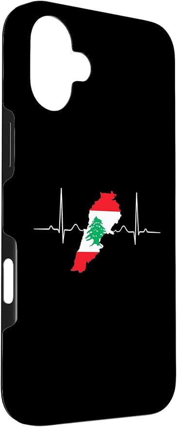 Lebanon Heart Lebanese Heartbeat Vintage Lebanon Map Case for iPhone 16 Plus