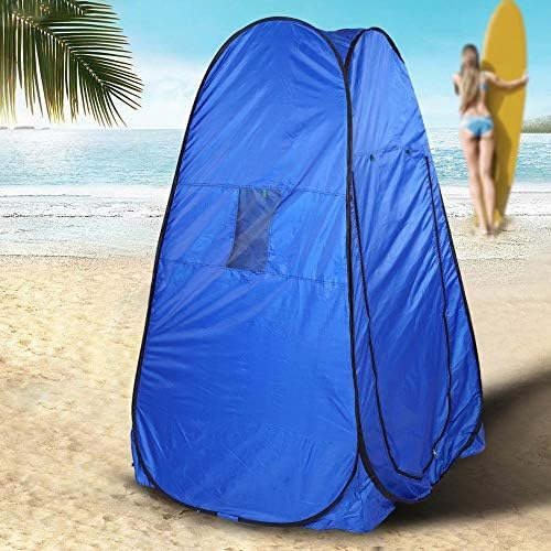 LUSTAR Portable Privacy Shower Toilet Camping Pop Up Tent Camouflage/UV Function Outdoor Bath Dressing Tent/Photography Tent Blue - Image 5