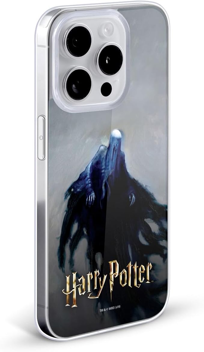 Head Case Designs Officially Licensed Harry Potter Dementor Prisoner of Azkaban II Gel Case [Military Grade Protection] Compatible with Apple iPhone 15 Pro and Compatible with MagSafe