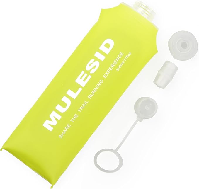 Soft Flask Running Bottles Collapsible Water Bottle Foldable for Traveling Running Vest Collapse Hydration TPU 250ml 500ml for Runner (500ml/-1pcs)