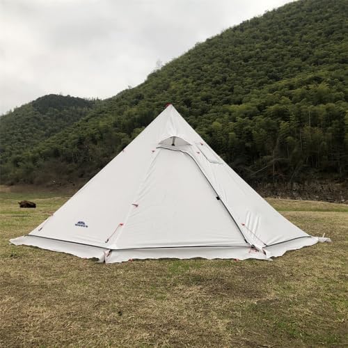 Tipi Hot Tent with Fire Retardant Stove Jack for Flue Pipes, 2~3 Person, Lightweight, Teepee Tents for Family Team Outdoor Backpacking Camping Hiking - Image 7