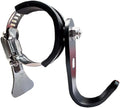 Adjustable Handlebar Hook Mount, Universal Pole Storage Hook, Black Metal Clamp Design (Single, 1pc)