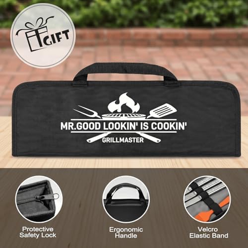 Personalized Gifts for Men, BBQ Accessories Grilling Tools Set - Image 5