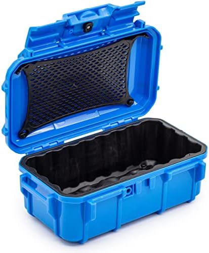 Seahorse 57 Portable Waterproof Dry Box Protective Case - Travel Safe/Mil Spec / IP67 Waterproof/USA Made - for Cameras, Action Cams, Ammunition, Rifle Ammo, Marine (Blue) (SE57BL) by SeahorseCases